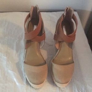 BCBGeneration Taupe Espadrilles Wedge